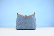 Louis Vuitton M11462 CarryAll PM Bag Sky Blue Denim 29cm - 5