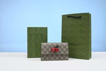 Gucci 481291 GG Supreme Mini Cherry Bag 16.5cm