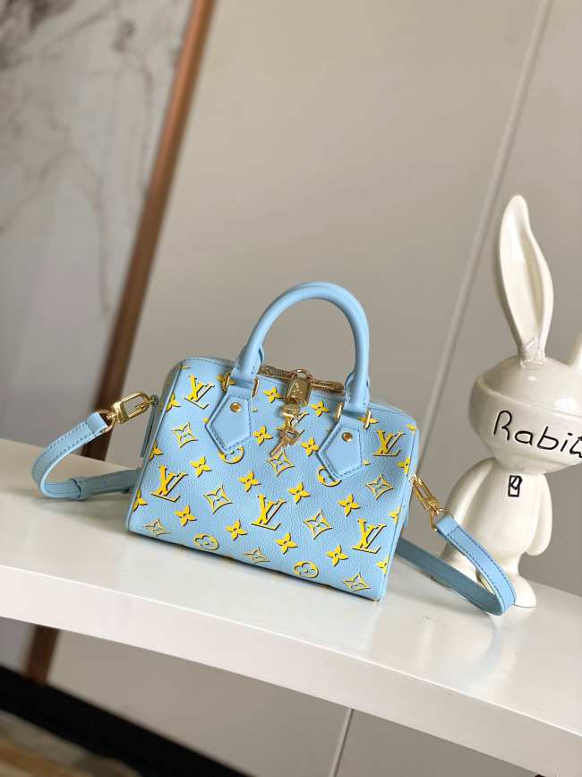 Louis Vuitton M25454 Speedy Bandoulière 20 Baby Blue 20cm - 1