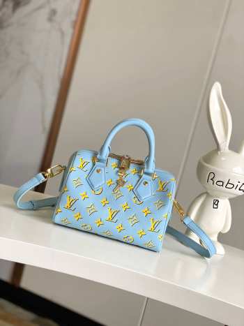 Louis Vuitton M25454 Speedy Bandoulière 20 Baby Blue 20cm