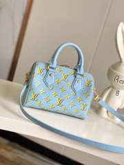 Louis Vuitton M25454 Speedy Bandoulière 20 Baby Blue 20cm - 4