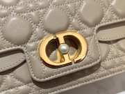 Dior Small Jolie Top Handle Bag in Powder Beige Cannage Calfskin 22cm - 2