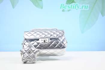 Chanel Flap Bag in Silver AS4648 02