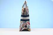 Dior Large Book Tote White Multicolor Toile de Jouy Fantastica Embroidery 42cm - 6