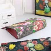 Gucci Calfskin Printing Flower Pouch 25cm - 3