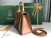 Goyard Saigon PM Handbag Black & Tan 28cm - 3