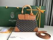 Goyard Saigon PM Handbag Black & Tan 28cm - 2