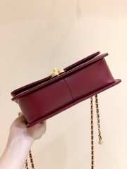 Chanel WOC Calfskin Burgundy Bag 19cm - 5