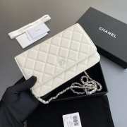 Chanel WOC Bag in White Silver Hardware - 6