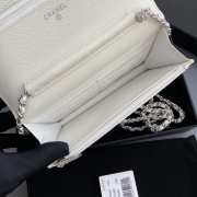 Chanel WOC Bag in White Silver Hardware - 3