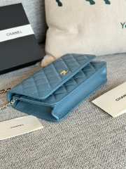 Chanel WOC Blue Bag 19CM - 2