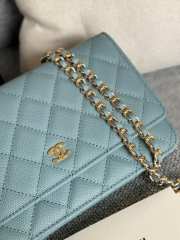 Chanel WOC Light Blue Bag 19CM - 6