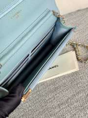 Chanel WOC Light Blue Bag 19CM - 5