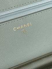 Chanel WOC Light Green Bag 19CM - 6