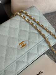 Chanel WOC Light Green Bag 19CM - 5