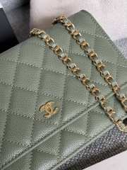 Chanel WOC Green Bag 19CM - 5