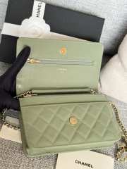 Chanel WOC Green Bag 19CM - 3