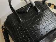 Givenchy Antigona Bag in Crocodile Effect Leather Black - 6