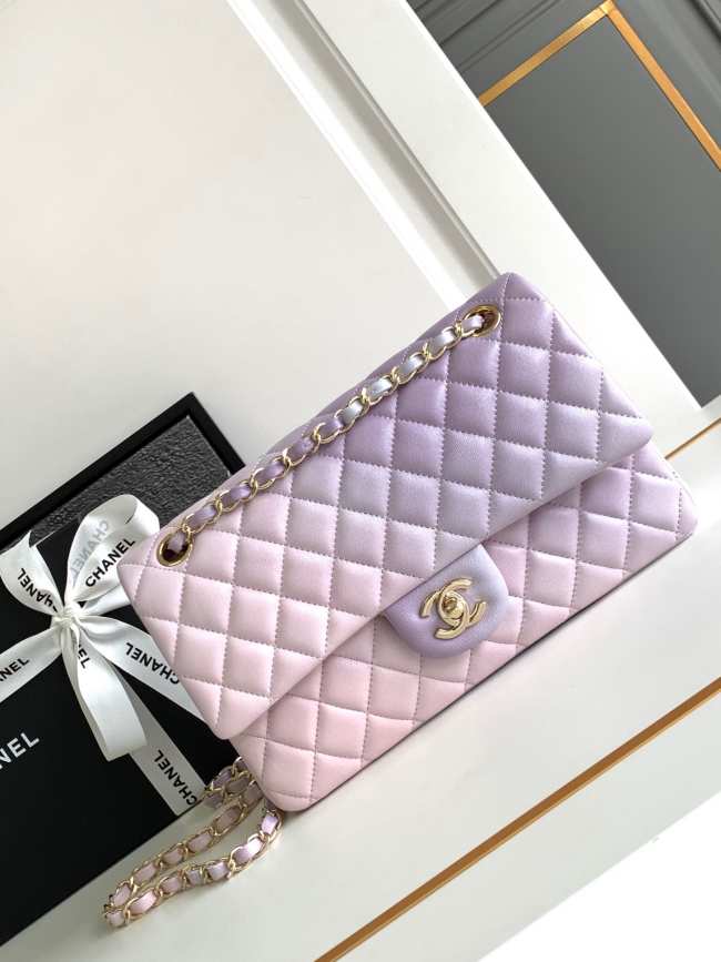 Chanel Classic Handbag A01112 Ombre Purple & Pink 25.5cm - 1