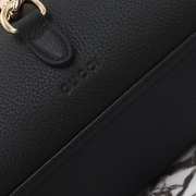 Gucci Small tote bag with hook closure Black Leather 24cm - 3