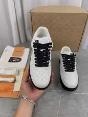 Louis Vuitton & Nike Air force 1 Low White Black Silver - 5