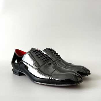 Christian Louboutin Men’s Chickito Patent Leather Derby Shoes 