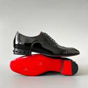 Christian Louboutin Men’s Chickito Patent Leather Derby Shoes  - 3