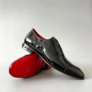 Christian Louboutin Men’s Chickito Patent Leather Derby Shoes  - 5