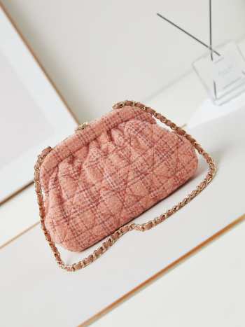 Chanel Clutch Orange Wool & Tweed AS4717 24cm