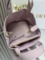 Dior Small Toujours Bag Pale Pink Macrocannage Calfskin 23cm - 6