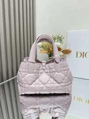 Dior Small Toujours Bag Pale Pink Macrocannage Calfskin 23cm - 2