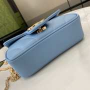 Gucci GG Marmont Super Mini Bag 476433 Blue 16.5cm - 2