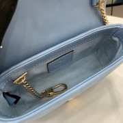 Gucci GG Marmont Super Mini Bag 476433 Blue 16.5cm - 4