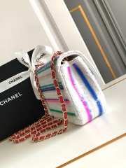 Chanel Mini Classic Handbag Embroidered Tweed & Sequins A69900 20cm - 6