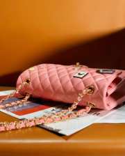 Chanel Classic Handbag A01112 Coral Pink 25.5cm - 6