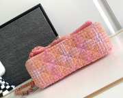 Chanel Mini Flap Bag Tweed Orange & Pink A69900 20cm - 6