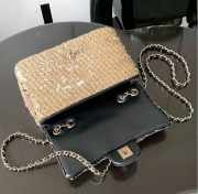 Chanel Mini Flap Bag Embroidered Satin, Sequins & Gold-Tone Metal Gold - 3