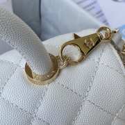 Chanel Coco Handle Bag 28cm White - 3