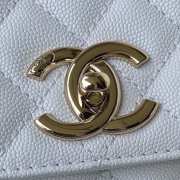 Chanel Coco Handle Bag 28cm White - 2