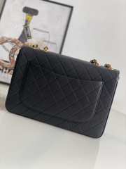 Chanel Vintage Black Caviar Flap Bag - 4