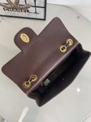 Chanel Vintage Brown Lambskin Flap Bag - 6