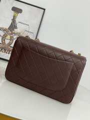 Chanel Vintage Brown Lambskin Flap Bag - 5