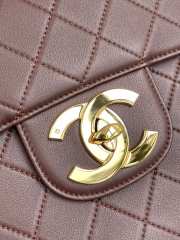 Chanel Vintage Brown Lambskin Flap Bag - 2