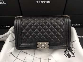 Chanel Leboy Caviar 25cm Silver hardware