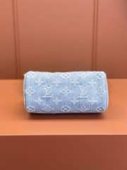 Louis Vuitton M11212 Mini Speedy Blue Denim Boston Bag 16cm - 5