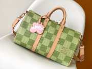 Louis Vuitton Keepall Bandoulière 35 Bag Damier Golf Canvas Green N40671 34cm - 1