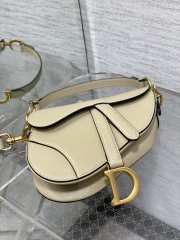 Dior Small Saddle Bag Nude Beige 17cm - 3