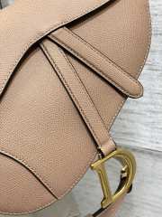 Dior Large Saddle Bag Nude Pink 24cm - 6