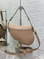 Dior Large Saddle Bag Nude Pink 24cm - 5