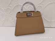 Fendi Peekaboo ISeeU Small Selleria bag with hand-sewn stitches Beige 27cm - 1